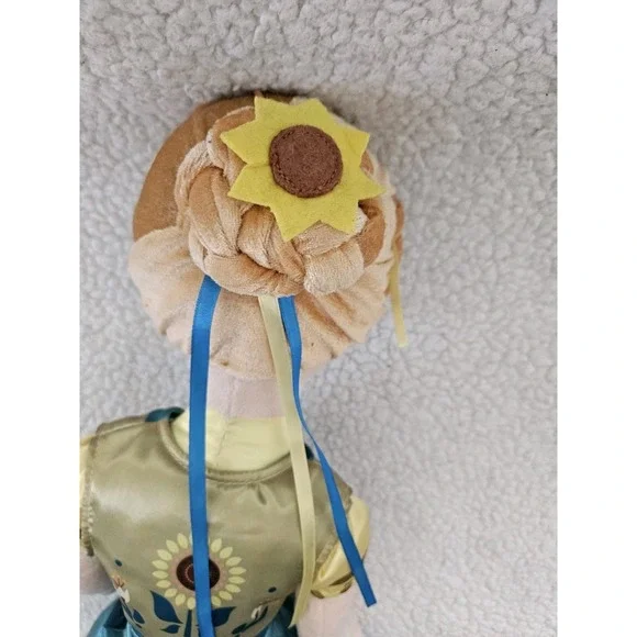 Disney's Princess Anna 29" Plush Stuffed Doll Frozen Fever Sunflower Dress - Picture 7 of 9